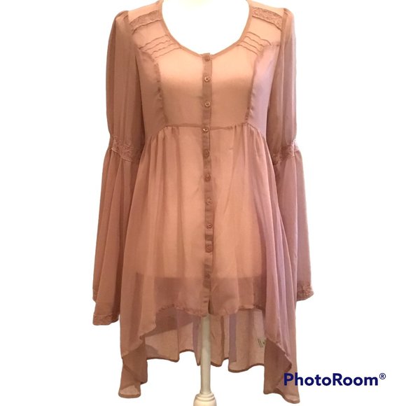 Blu Pepper Women's Bell Sleeve Tunic - Picture 2 of 7